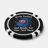 かわいい学校に戻るカスタマイズ可能な「Brain Ready」 ポーカーチップ (シングル)