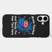 かわいい学校に戻るカスタマイズ可能な「Brain Ready」 Case-Mate iPhoneケース (裏面 (横))