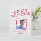 かわいい学校のおもしろい写真バレンタインデー シーズンカード (スタンド正面)