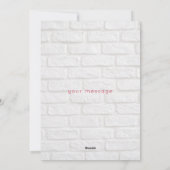 かわいい学校のおもしろい写真バレンタインデー シーズンカード (裏面)