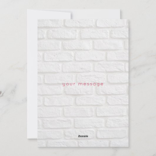 かわいい学校のおもしろい写真バレンタインデー シーズンカード (裏面)