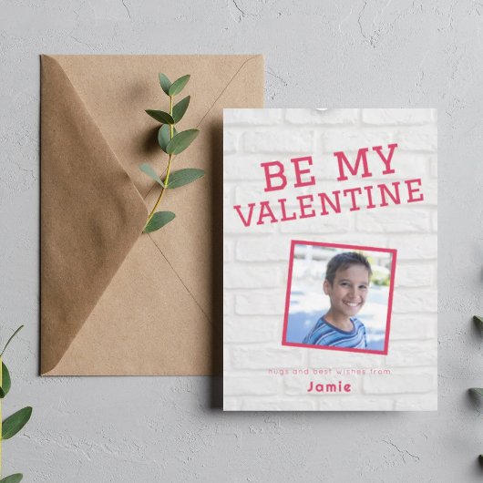 かわいい学校のおもしろい写真バレンタインデー シーズンカード