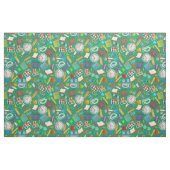 かわいい学校のタイル模様 ファブリック (ファットクウォーター)