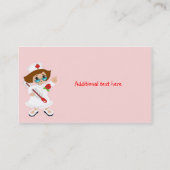 かわいい学校のナースの名刺 名刺 (裏面)