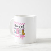 かわいい学校の初日デザイン コーヒーマグカップ (正面左)