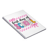 かわいい学校の初日デザイン ノートブック (右側)