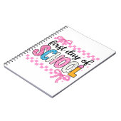 かわいい学校の初日デザイン ノートブック (左側)