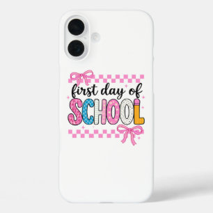 かわいい学校の初日デザイン iPhone 16 PLUSケース