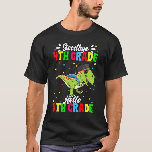 かわいい学校の最後の日さよなら4年生こんにちは Tシャツ (正面)