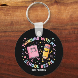 かわいい学校の親友とおそろい フレンドシップ キーホルダー
