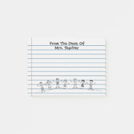 かわいい学校は先生のポスト・イットをからかいます ポストイット