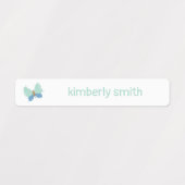 かわいい学校保育園女名 ラベル (デザイン1)