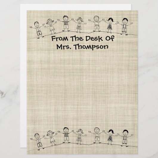 かわいい学校先生文房具 (正面/裏面)