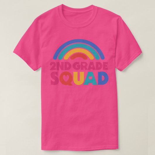 かわいい学校先生2年生スクワッドレトロライ Tシャツ (デザイン正面)