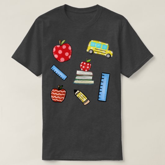 かわいい学校生活 Tシャツ (デザイン正面)
