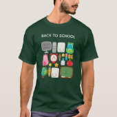 かわいい学校用品で教室を彩ろう バックトゥスクール Tシャツ (正面)