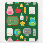 かわいい学校用品で教室を彩ろう マウスパッド (正面)