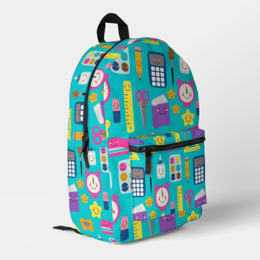 かわいい学校用品と教室の必需品 プリントバックパック (裏面左端)