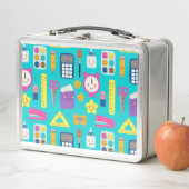 かわいい学校用品と教室の必需品 メタルランチボックス (インサイチュ)