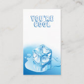 かわいい学生ハッピーバレンタインデー先生 名刺 (正面)