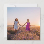 かわいい孫娘の写真カスタム誕生日 カード (裏面)