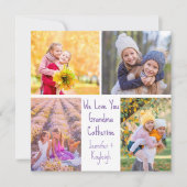 かわいい孫娘の写真カスタム誕生日 カード (正面)