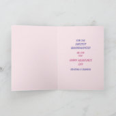 かわいい孫娘 ダンシングパンダベア バレンタイン シーズンカード (内部)