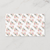 かわいい孵化フクロウフローラ赤ちゃんシャワーおむつラッフル エンクロージャーカード (裏面)