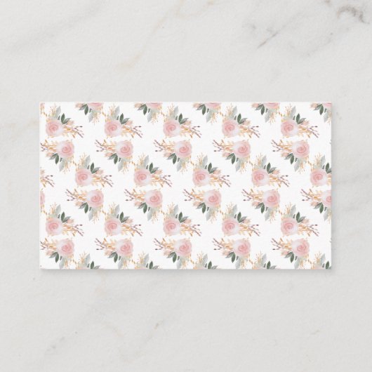 かわいい孵化フクロウフローラ赤ちゃんシャワーおむつラッフル エンクロージャーカード (裏面)