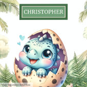 かわいい孵化マンスーンベビー恐竜パーソナライズされた クッション