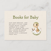 かわいい孵化恐竜の赤ちゃんシャワー本 エンクロージャーカード (正面)