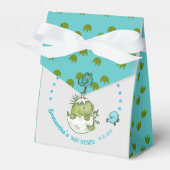 かわいい孵化Dino赤ちゃんシャワー フェイバーボックス (正面サイド)