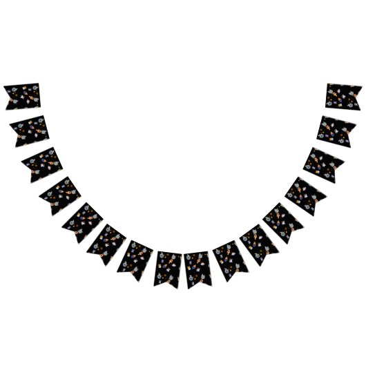 かわいい宇宙の子猫の銀河系 バンティングフラッグ (全)