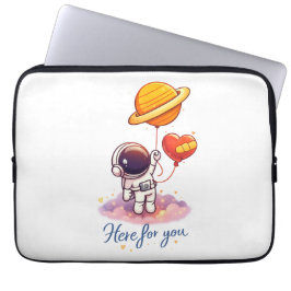 かわいい宇宙の愛イラスト ラップトップスリーブ