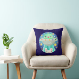 かわいい宇宙の生き物とうさぎ クッション