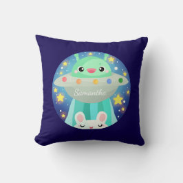 かわいい宇宙の生き物とうさぎ クッション