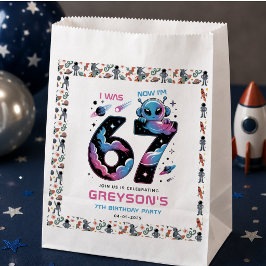 かわいい宇宙の7歳の誕生日 | 六歳と七歳向け フェイバーバッグ