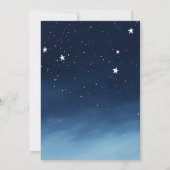 かわいい宇宙をテーマにしたジェンダーが、宇宙飛行士のクマを明らかにする 招待状 (裏面)