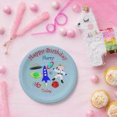 かわいい宇宙をテーマにした誕生日パーティー ペーパープレート (パーティー)