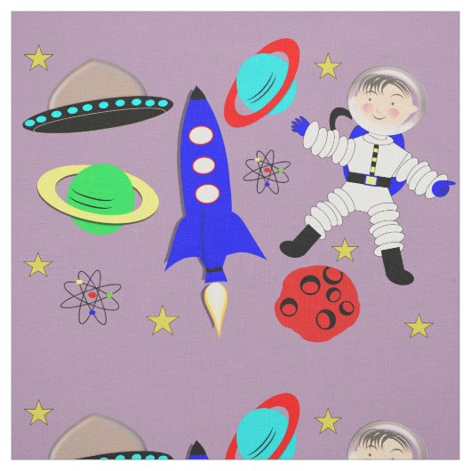 かわいい宇宙をテーマに ファブリック (見本)