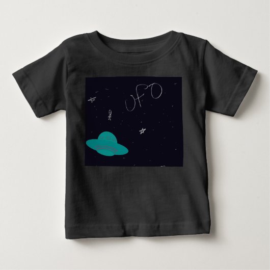 かわいい宇宙エイリアンUFO Tシャツ (正面)