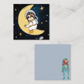 かわいい宇宙スロッスノートカード ノートカード (正面/裏面)