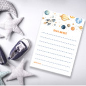 かわいい宇宙タイムカプセルカード惑星ボーイ誕生日 カード