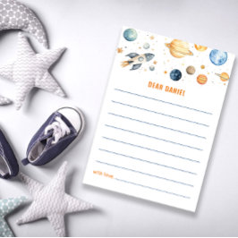 かわいい宇宙タイムカプセルカード惑星ボーイ誕生日 カード