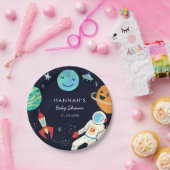 かわいい宇宙テーマベビーシャワー ペーパープレート (パーティー)