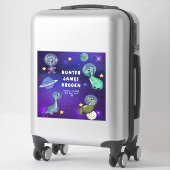 かわいい宇宙ディノ恐竜ウォッシュスターズ惑星ベビー シール (スーツケース)