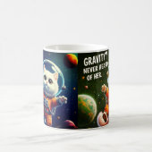 かわいい宇宙ネコ Gravity? Never Heard of Her. コーヒーマグカップ (中央)