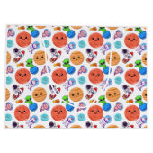 かわいい宇宙パターン抱き枕 ラージペーパーバッグ (裏面)