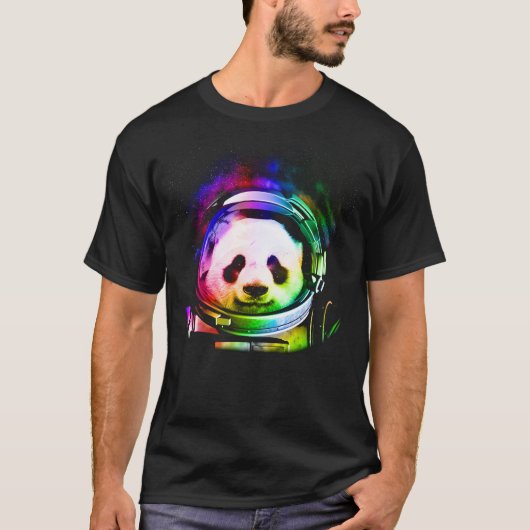かわいい宇宙パンダ Tシャツ (正面)