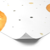 かわいい宇宙ベビーシャワーへようこそ ポスター (角)